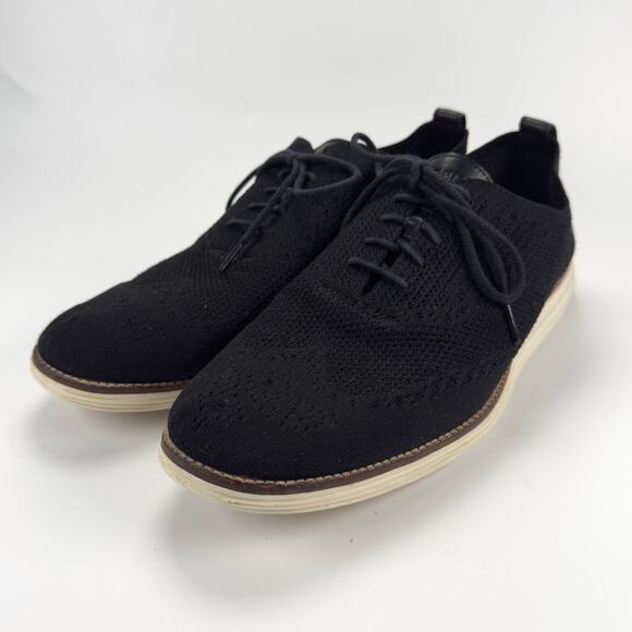 Cole Haan Men's Original Grand Stitchlite Wingtip Oxfords Black C27959 Size 13M - Picture 1 of 8